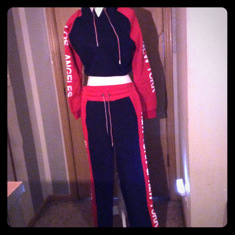 Women’s two piece New York track suit